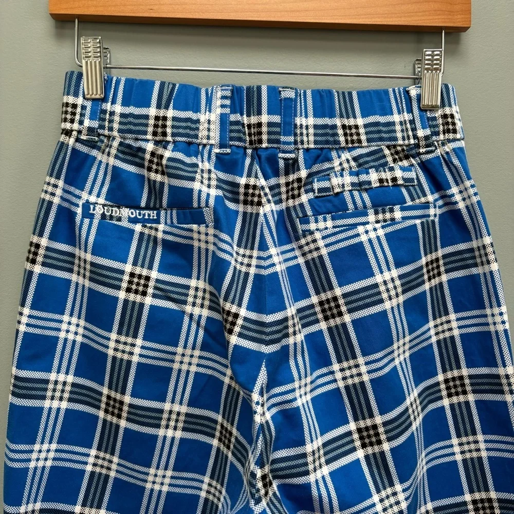 Loudmouth Fairway Gimme Pant Blue Plaid Golfing 6